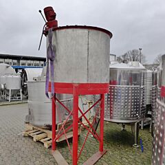 1200 liter agitator tank, Aisi 316 with propeller agitator