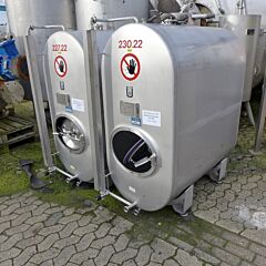 1220 liter tank, Aisi 304