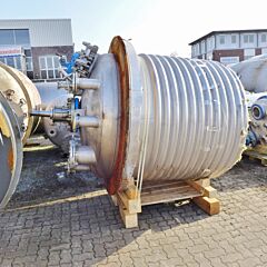 3586 Liter heiz-/kühlbarer Reaktor aus V4A mit Ankerrührwerk