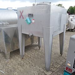 1100 liter rectangular tank, AISI 316