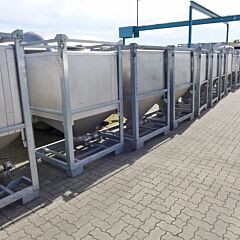 1000 liter cone container, Aisi 304