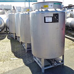 1000 liter container, Aisi 316