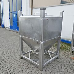 1500 liter bulk container, Aisi 316