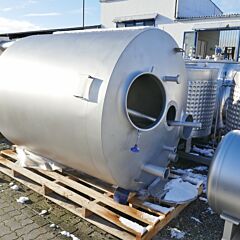 4000 liter insulated agitator tank, Aisi 304 with anchor agitator