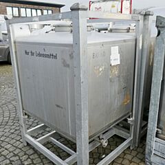 1000 liter container, Aisi 304