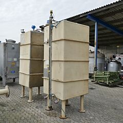 2500 liter rectangular tank, Aisi 304