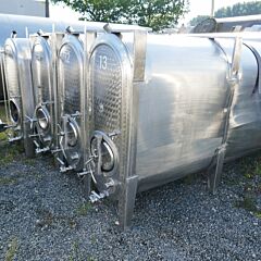 2500 Liter ovale tank, Aisi 304