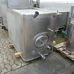 900 Liter rectangular tank, Aisi 304