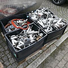 Used fittings & valves of 119 food tanks