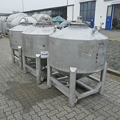 800 Liter konischer Pharma-Container aus V4A