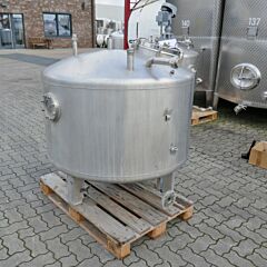 800 Liter Lagerbehälter aus V2A mit Schauglas