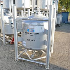 1038 liter pressure container, Aisi 316