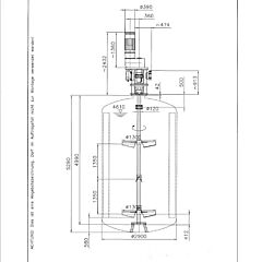 Unused Ekato blade stirrer, AISI316 (ex-proof)