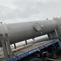 7500 liter horizontal storage tank, AISI304