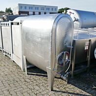 1200 Liter ovaler Behälter aus V2A