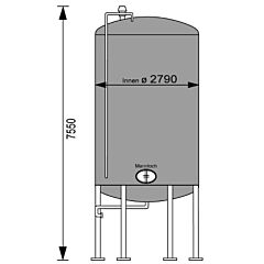 33280 Liter Behälter aus V2A