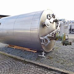13500 liter heat-/coolable agitator tank, Aisi 304 with propeller agitator