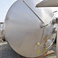 15000 liter insulated tank, Aisi 304 with lateral propeller agitator