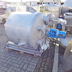 1356 Liter Druckbehälter aus V4A mit Balkenrührwerk