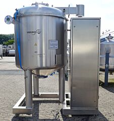 1980 liter vacuum tank, Aisi 316