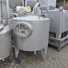 1340 liter agitator tank, Aisi 304 with cup agitator