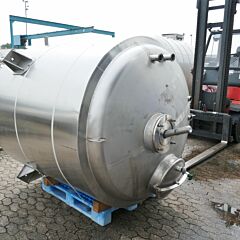 3900 Liter heat-/coolable agitator tank, Aisi 316 with blades agitator