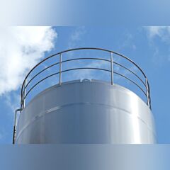 130000 isolated storage tank, Aisi 304 with propeller agitator