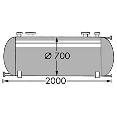 650 Liter Behälter aus V4A