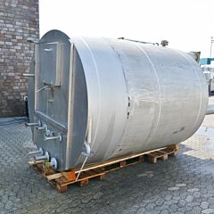 10000 Liter Behälter aus V2A mit Rührwerksflansch