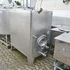 1100 Liter rectangular tank, Aisi 304