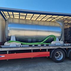 8020 liter transport pressure tank for beer, Aisi 304 with carbon dioxide supply 