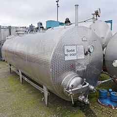 12000 liter insulated agitator tank, Aisi 304 with 2 propeller agitators