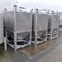 1900 liter bulk container, Aisi 316