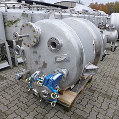 1495 liter heat-/coolable pressure tank, AISI316