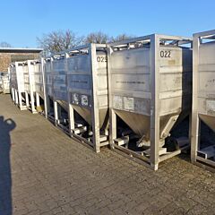 2000 liter bulk container, Aisi 304