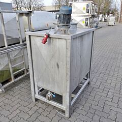 800 liter agitator container, Aisi 304 with propeller agitator