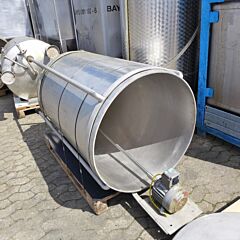 700 liter agitator tank, Aisi 316 with propeller agitator