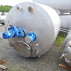 5000 liter agitator tank, Aisi 316 with 2 agitators