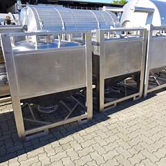 1200 liter bulk container, Aisi 304