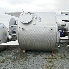 10000 Liter heat-/coolable agitator tank, Aisi 316 with blades agitator