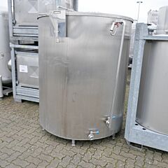 2400 liter heat-/coolable tank, Aisi 304