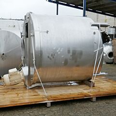 4000 liter agitator tank, Aisi 304 with propeller agitator