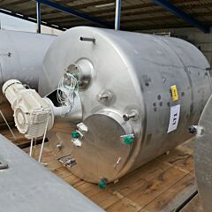 5000 liter agitator tank, Aisi 304 with anchor agitator