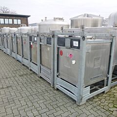 1000 liter IBC container, Aisi 304