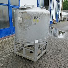 1225 liter pressure container, Aisi 316