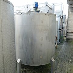 3250 liter agitator tank, Aisi 316 with blades agitator