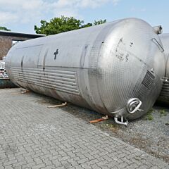 41000 liter heat-/coolable horizontal tank, Aisi 304