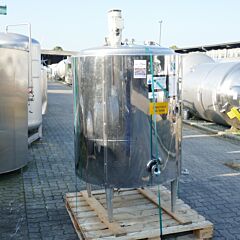 630 liter insulated agitator tank, Aisi 304 with propeller agitator