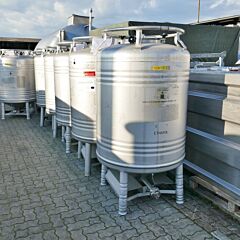 1000 Liter Aseptik IBC Container aus V4A