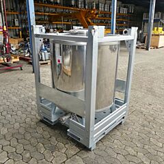 Werksneuer 1000 Liter IBC Container aus V2A (mit Gefahrgutzulassung)